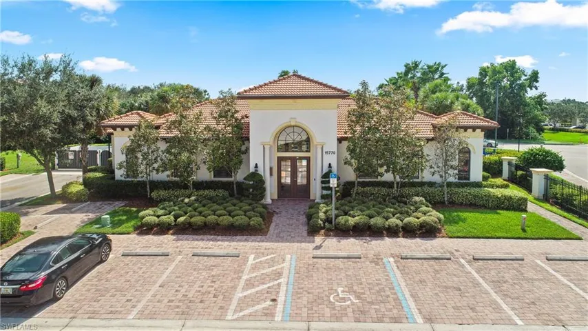 View of front facade featuring french doors
