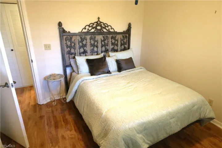 Bedroom featuring wood finished floors