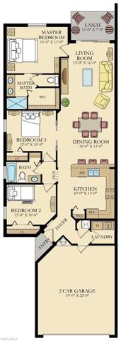 Reverse Floor Plan - Showing Furniture Arrangement