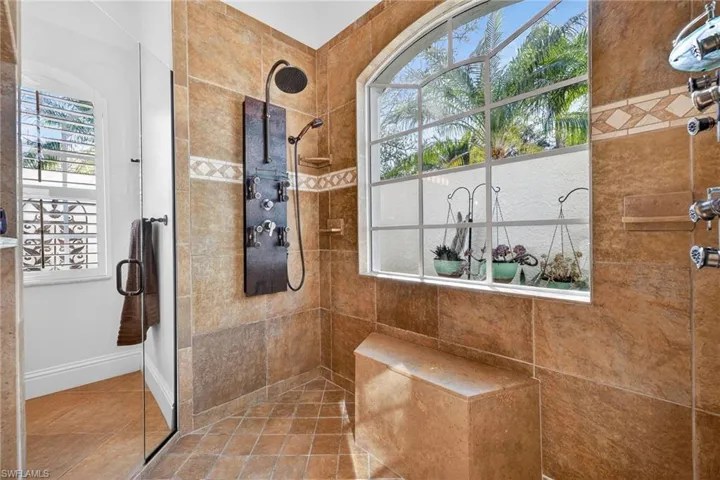 Primary bath walk-in shower