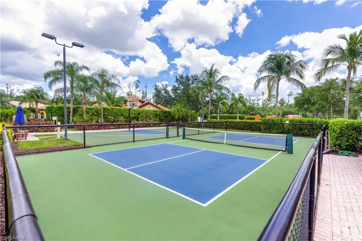 View of tennis court
