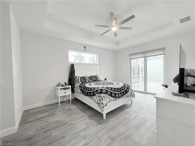 Bedroom featuring wood finished floors