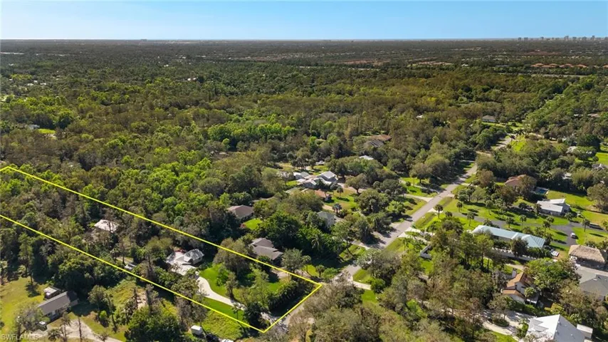 Birds eye view of property