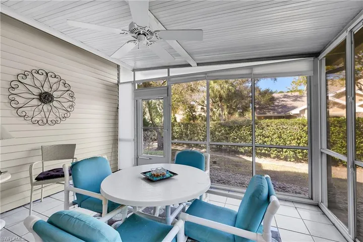 Lanai enclosed with vinyl sliders