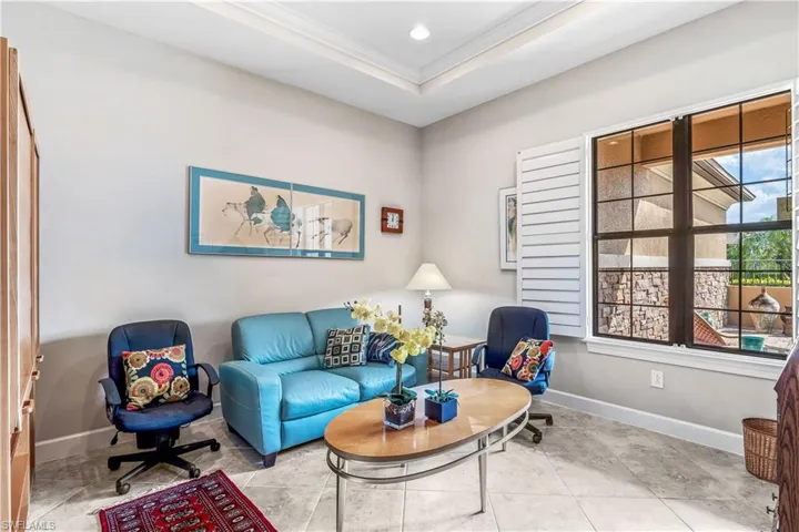 Well-Appointed Den with Courtyard View!