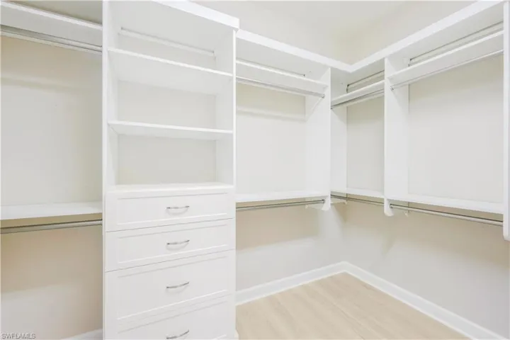Primary walk-in closet