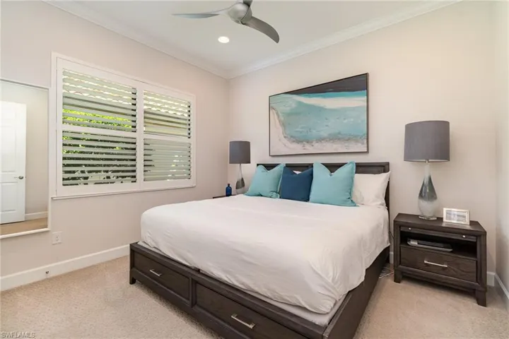 The 2nd bedroom offers plenty of space and privacy