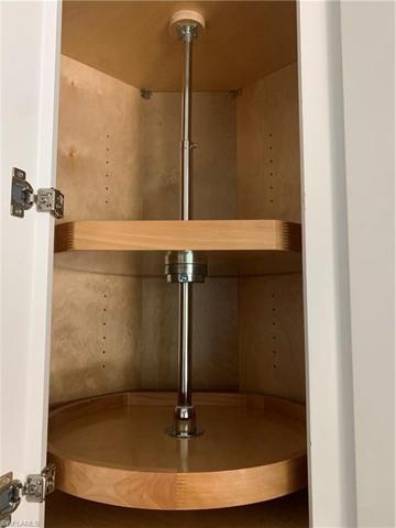Detail of Upper Lazy Susan in Corner Cabinet.