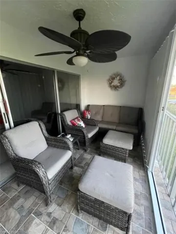 Screened in lanai with beautiful view