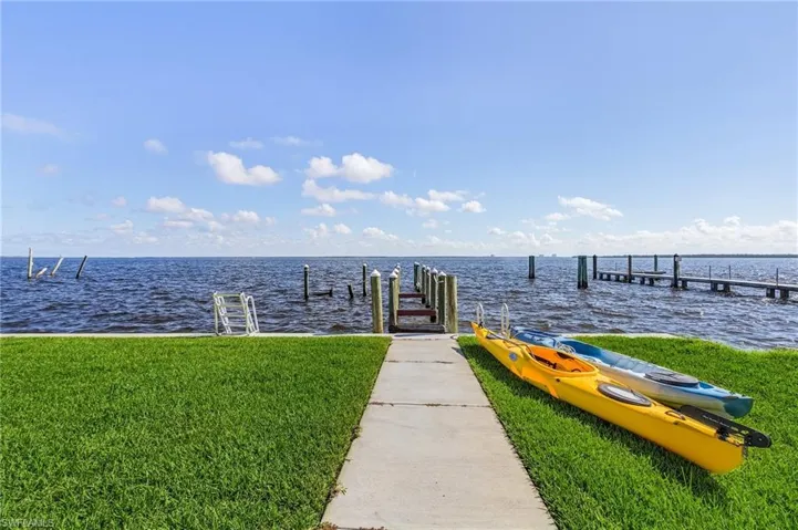 Concrete walkway to dock.  Unfortunately, the hurricane destroyed the previous dock and lift.