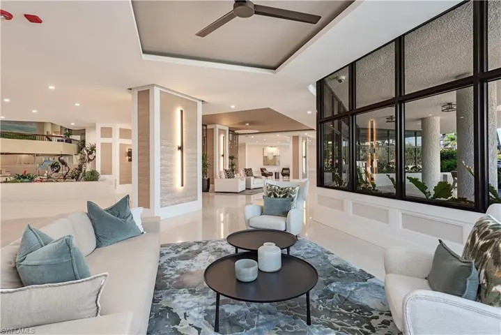 Newly renovated Lobby seating areas by EBL Partners and Design totally transformed the Grosvenor to a Premier property in Pelican Bay!