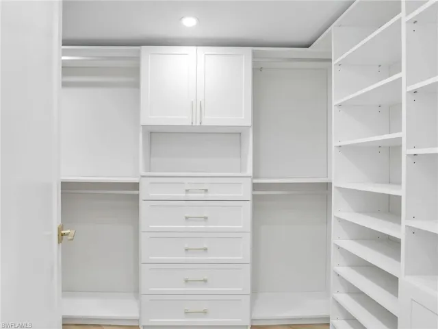 One of Two customized closets the Primary