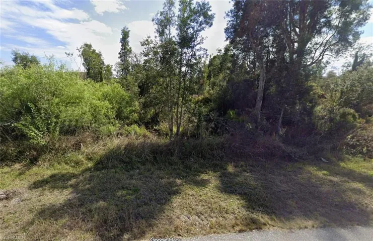 View of undeveloped land