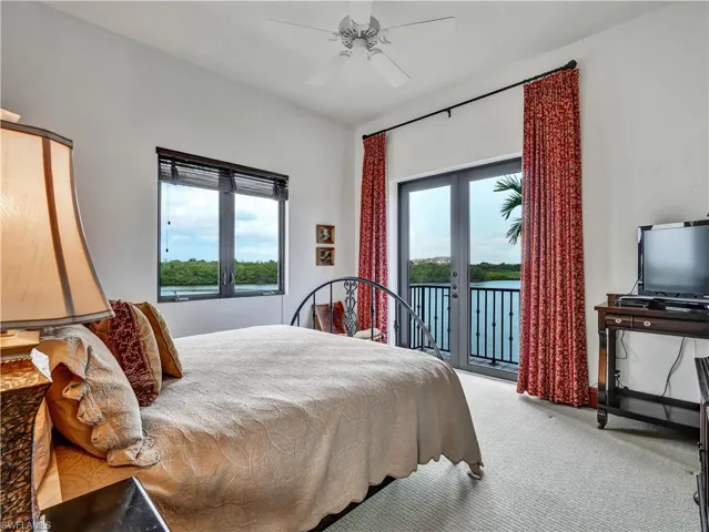 Private balcony overlooking tranquil water