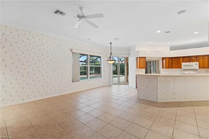 Great Room off of Kitchen area.