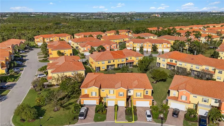Birds eye view of property