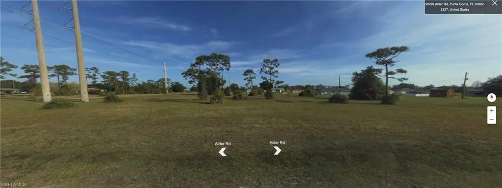 View of grassy yard