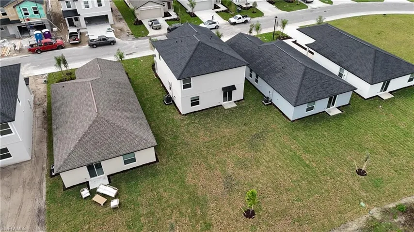 Aerial view of residential area