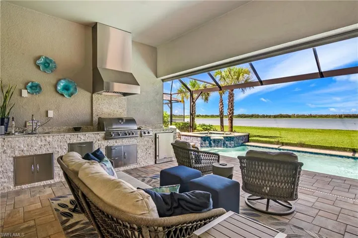 Enjoy outdoor living and sunset views from your spacious lanai.