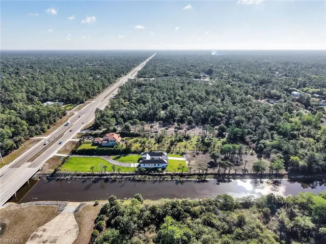 Drone / aerial view of a heavily wooded area