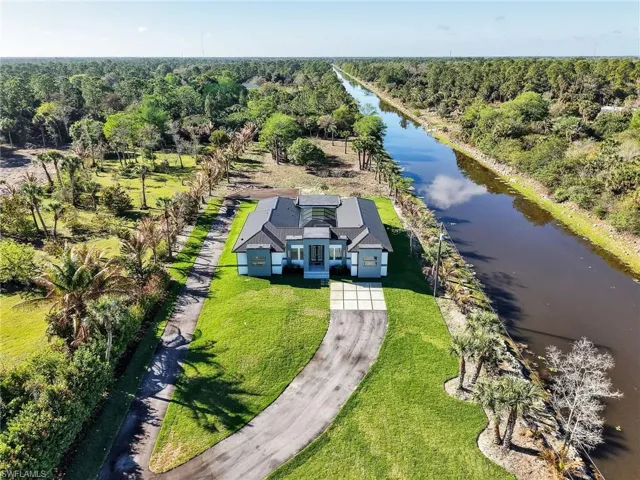 View from above of property featuring a large body of water