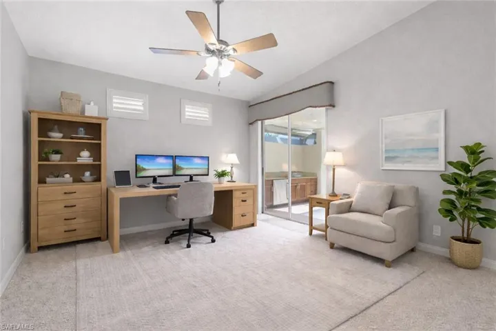 **Virtually staged Guest Bedroom/Office**