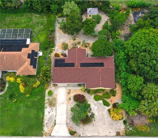 View from above of property