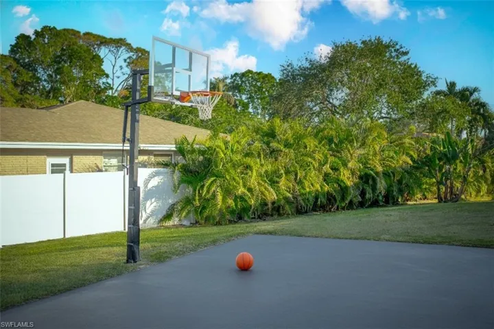 View of basketball court