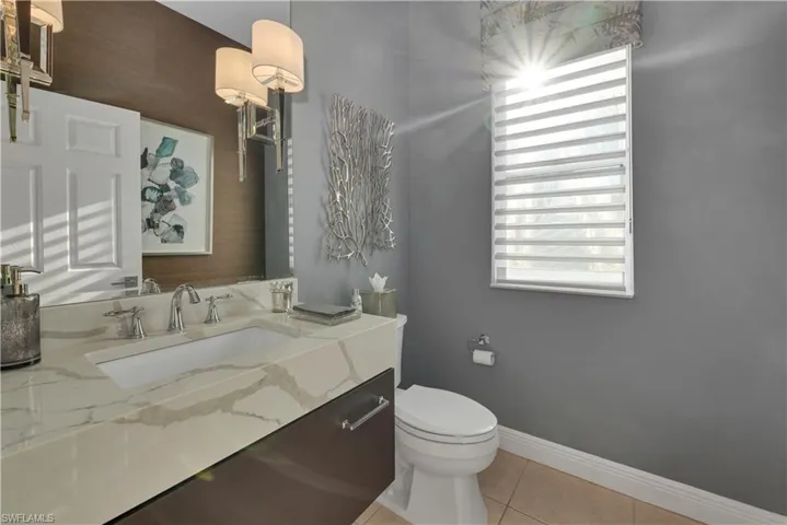 first floor powder room