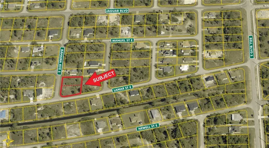 Map / location featuring property parcel outlined