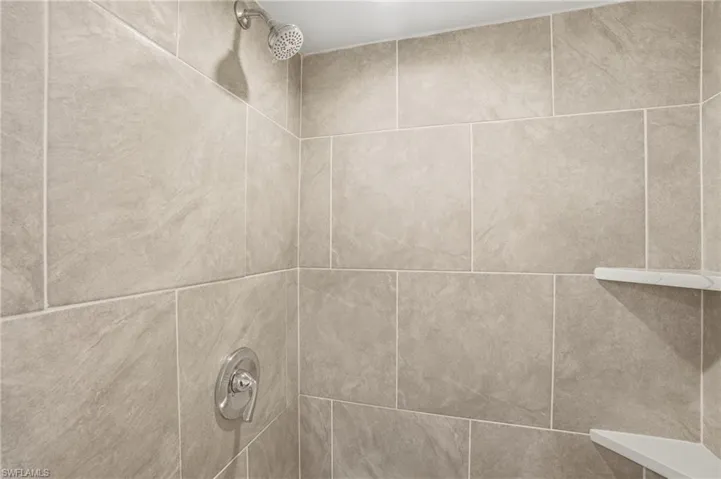 Primary Shower with Ceramic Tile