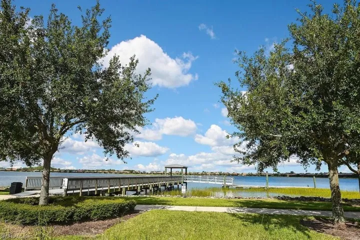 Dock featuring a water view