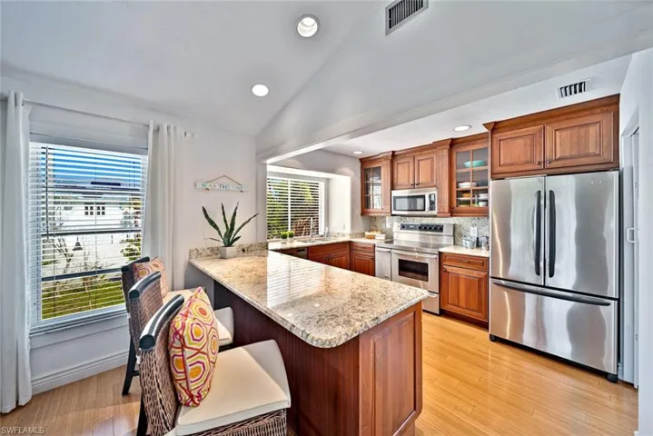 Kitchen with custom cabinets