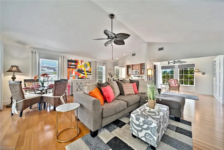 Living room view from sliders
