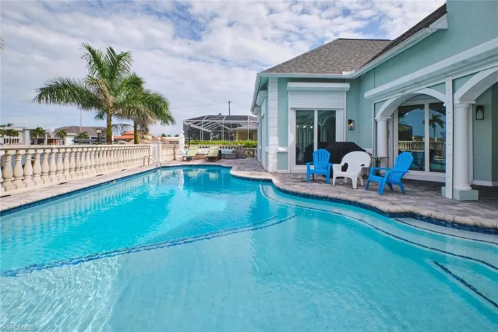 View of pool with a patio