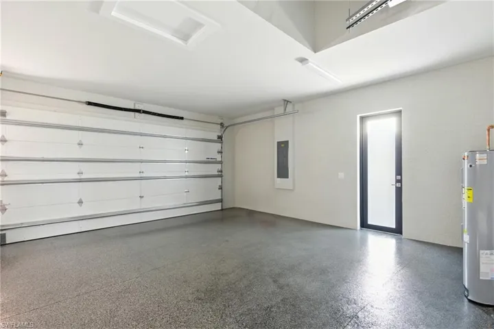Epoxy floors. Impact, insulated garage door