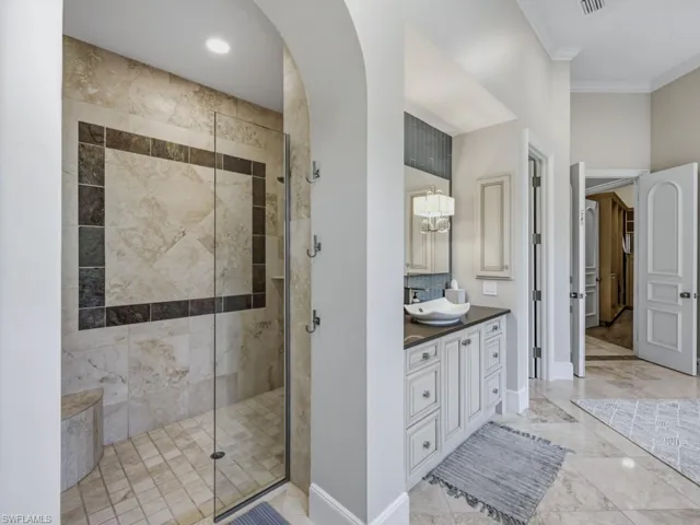 Spacious shower