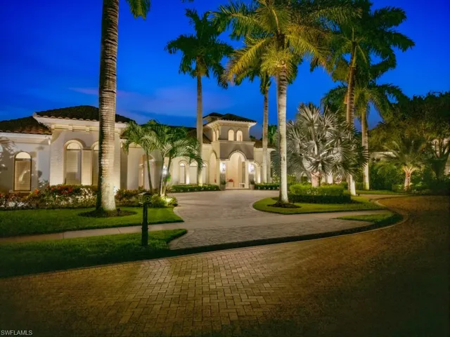 The property at dusk