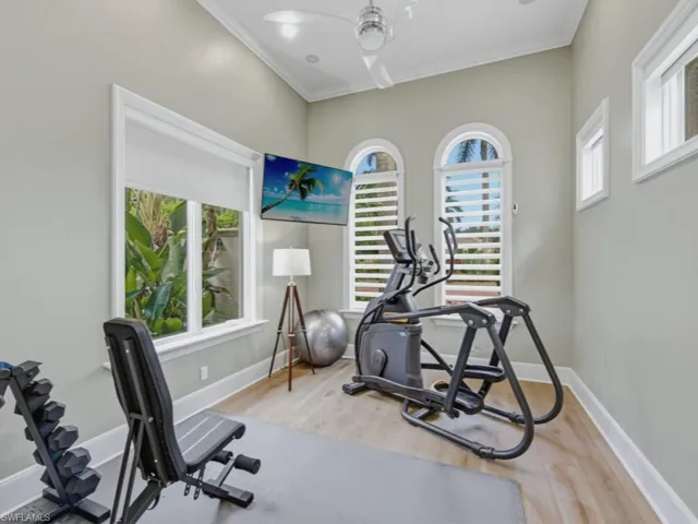 Primary suite exercise room