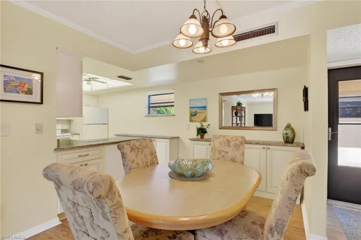 Very open area for dining