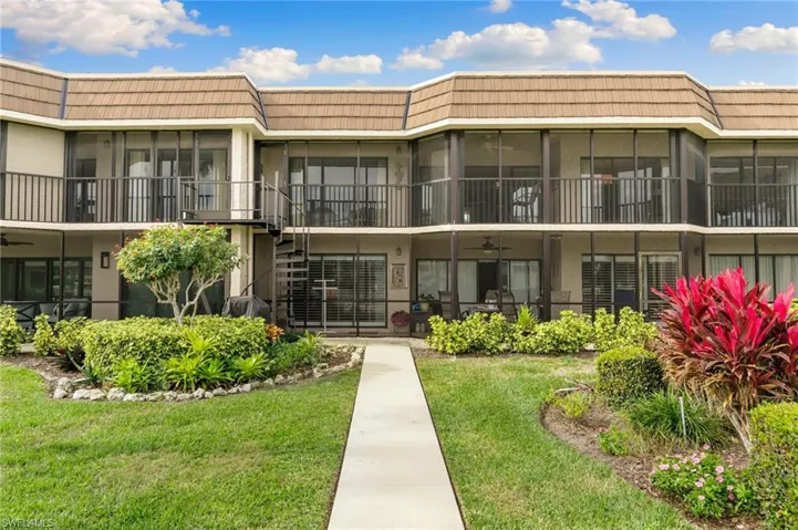 Back Exterior of condo.  Walk out to boat dock.