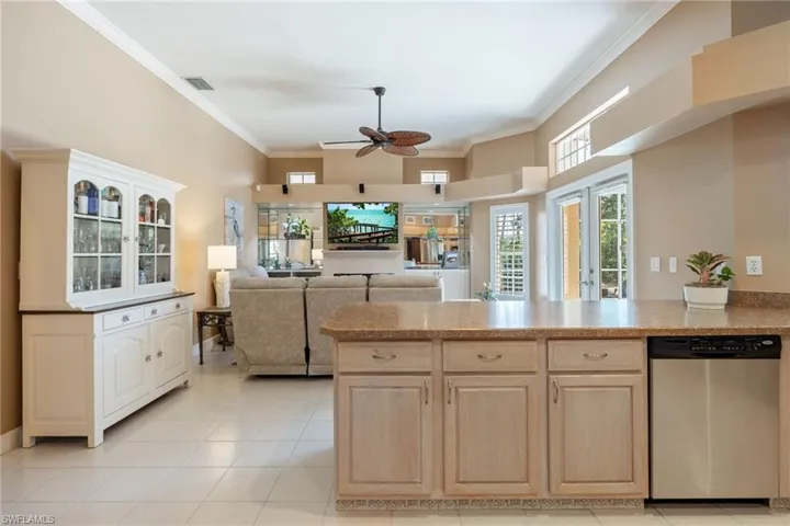 Familyroom view from kitchen