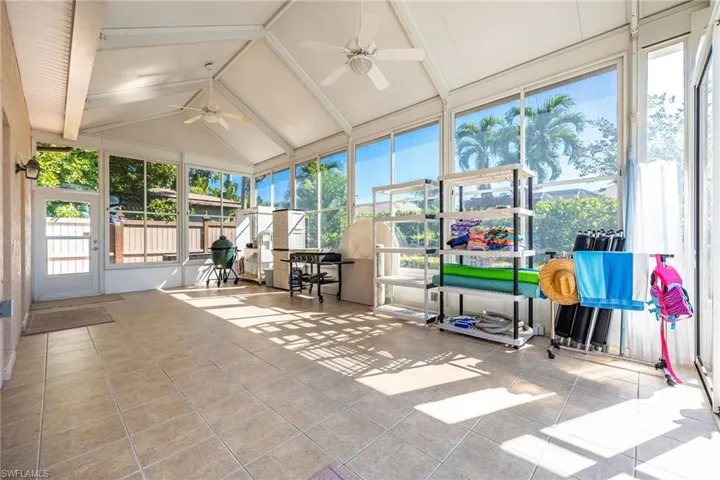 Enclosed Lanai Game room