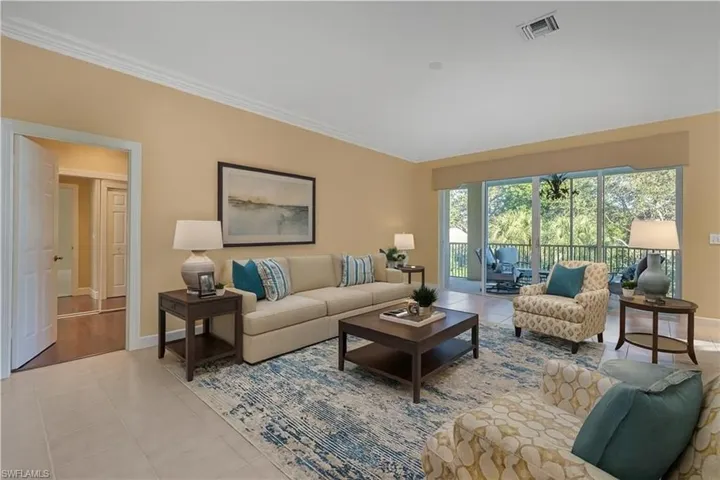 Virtually Staged Living Room