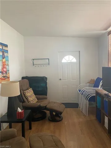 Family room featuring  laminate flooring