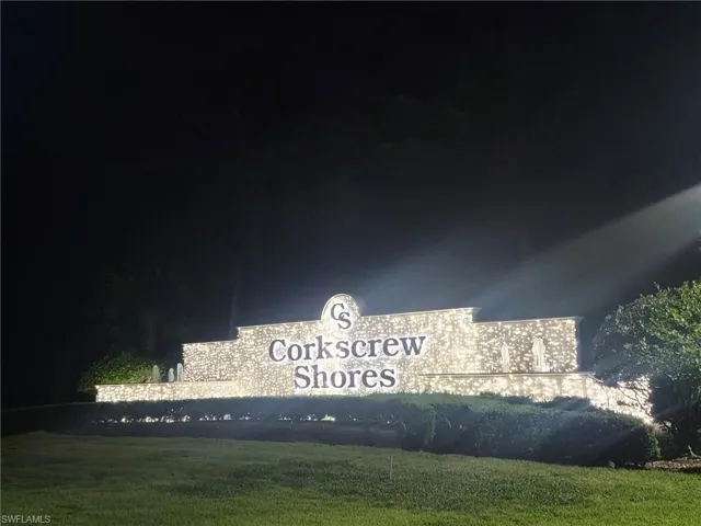 Corkscrew Shores Entry Sign