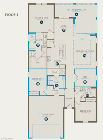 Floor plan with structurals