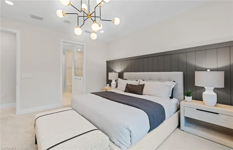 Spacious master suite