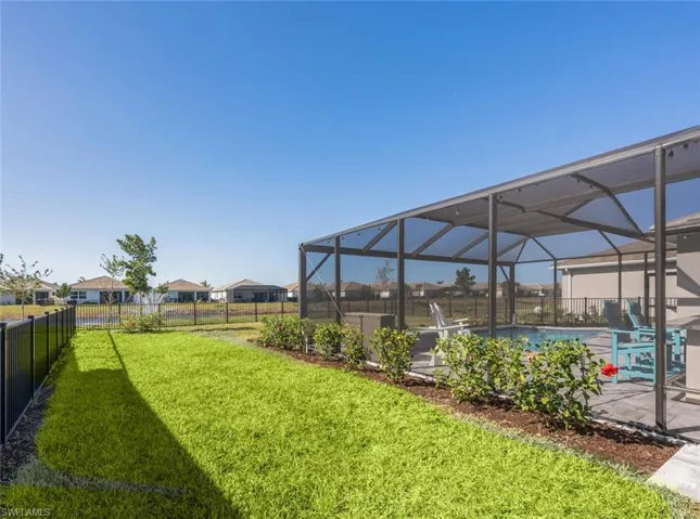 Fenced in yard