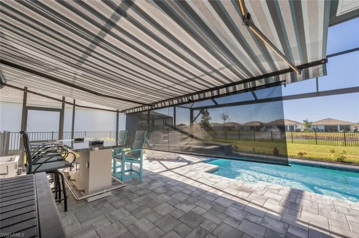 Awning with screen/shade